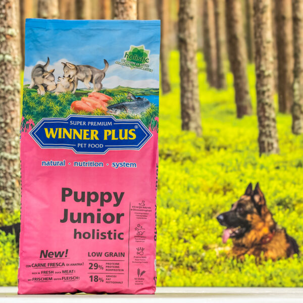 Winner Plus holistiline hüpoallergeenne gluteenivaba koeratoit kutsikale ja juuniorile Winner Plus holistiline hüpoallergeenne gluteenivaba koeratoit kutsikale ja juuniorile