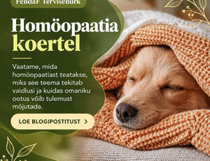 Homöopaatia koertel: FendaFi Tervisenurga bänner, magav kutsikas