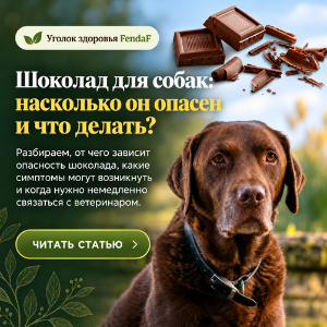Шоколад и риск отравления у собаки