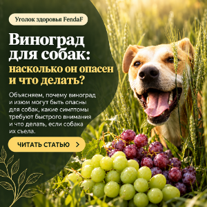 Виноград для собак: токсичность, винная кислота и что делать