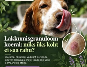Lakkumisgranuloom koeral: miks üks koht ei saa rahu?